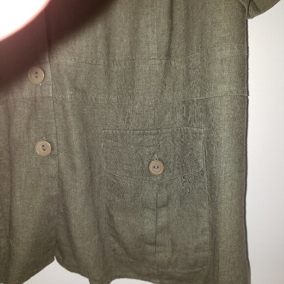 𝅺plus size  tunic linen blend  botto… - Picture 3 of 6